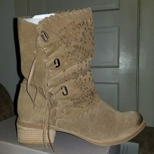 Tan Suede Ankle boots